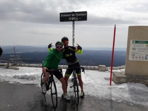 lf-19 bone conduction hoofdtelefoon tijdens het fietsen (getest op de Mont Ventoux)