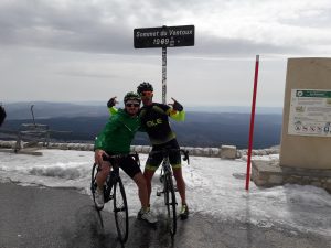 lf-19 bone conduction headphones while cycling (tested on the Mont Ventoux)